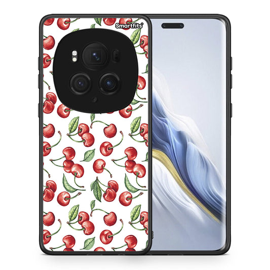 Θήκη Honor Magic6 Pro Cherry Summer από τη Smartfits με σχέδιο στο πίσω μέρος και μαύρο περίβλημα | Honor Magic6 Pro Cherry Summer case with colorful back and black bezels
