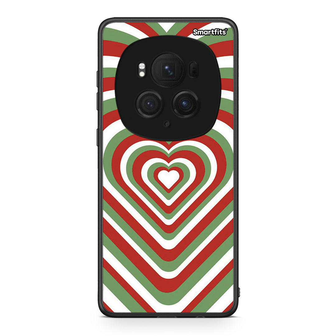 Honor Magic6 Pro Christmas Hearts θήκη από τη Smartfits με σχέδιο στο πίσω μέρος και μαύρο περίβλημα | Smartphone case with colorful back and black bezels by Smartfits