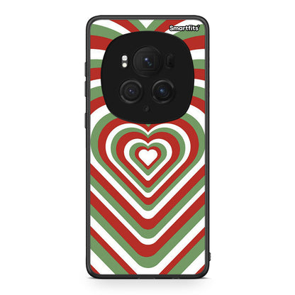 Honor Magic6 Pro Christmas Hearts θήκη από τη Smartfits με σχέδιο στο πίσω μέρος και μαύρο περίβλημα | Smartphone case with colorful back and black bezels by Smartfits