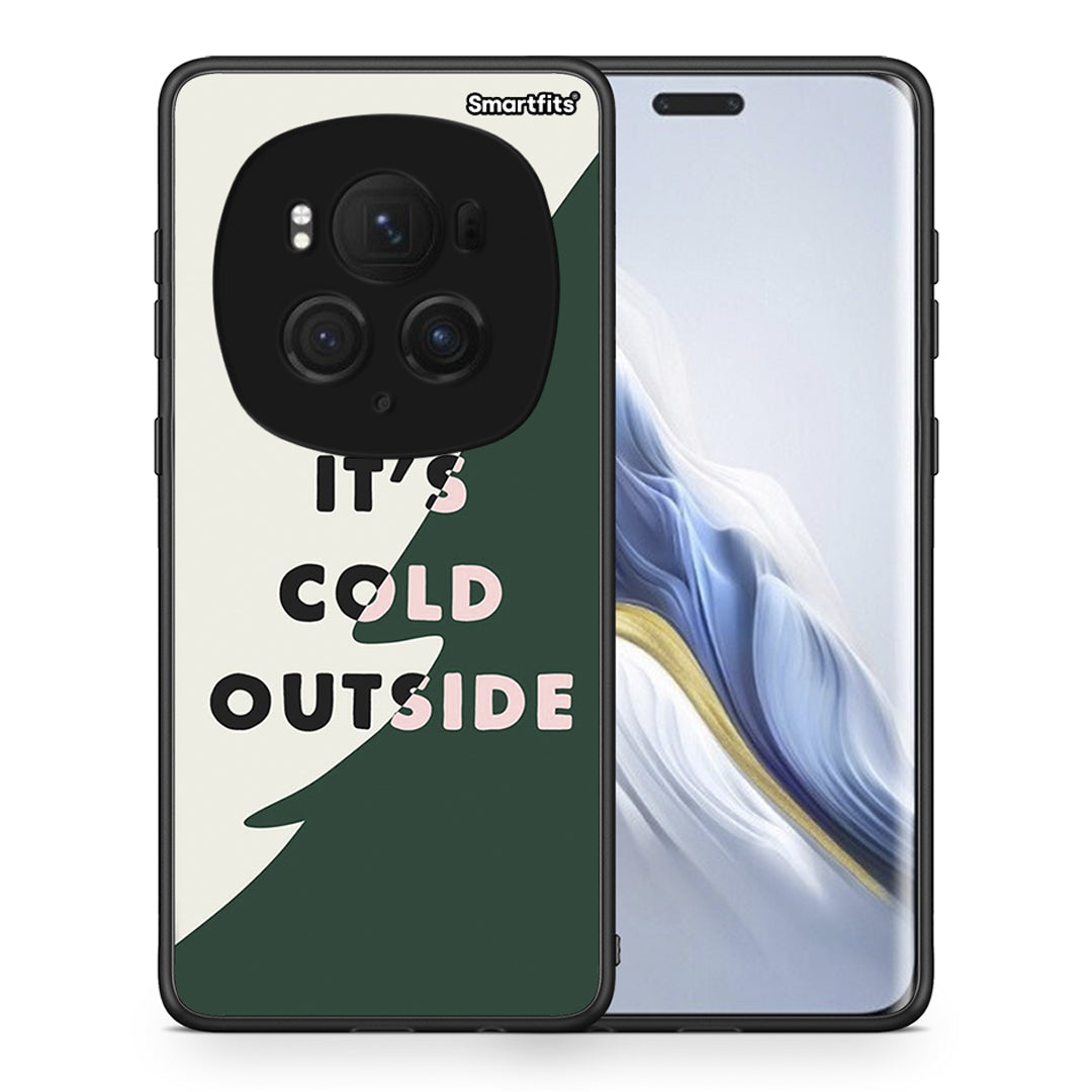 Θήκη Honor Magic6 Pro Cold Outside από τη Smartfits με σχέδιο στο πίσω μέρος και μαύρο περίβλημα | Honor Magic6 Pro Cold Outside case with colorful back and black bezels