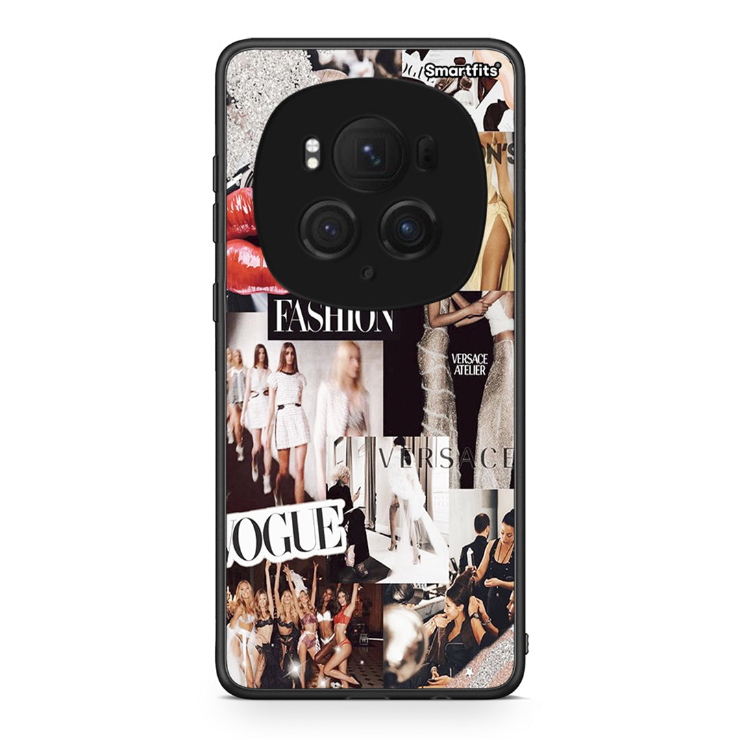 Honor Magic6 Pro Collage Fashion Θήκη Αγίου Βαλεντίνου από τη Smartfits με σχέδιο στο πίσω μέρος και μαύρο περίβλημα | Smartphone case with colorful back and black bezels by Smartfits