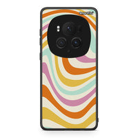 Thumbnail for Honor Magic6 Pro Colourful Waves θήκη από τη Smartfits με σχέδιο στο πίσω μέρος και μαύρο περίβλημα | Smartphone case with colorful back and black bezels by Smartfits