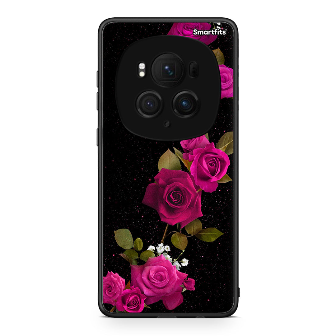 4 - Honor Magic6 Pro Red Roses Flower case, cover, bumper