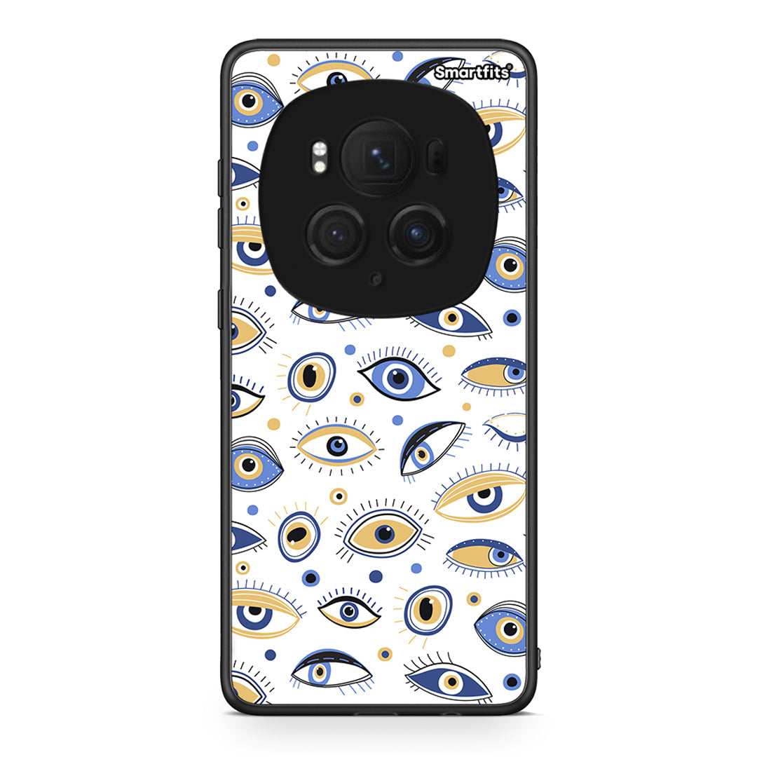 Honor Magic6 Pro Ftou Ftou θήκη από τη Smartfits με σχέδιο στο πίσω μέρος και μαύρο περίβλημα | Smartphone case with colorful back and black bezels by Smartfits