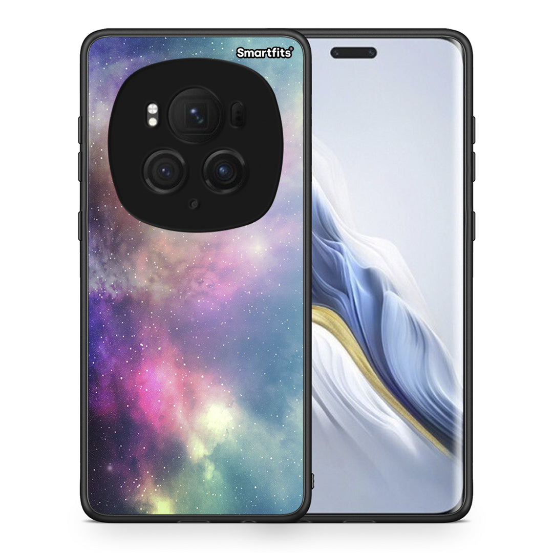 Θήκη Honor Magic6 Pro Rainbow Galaxy από τη Smartfits με σχέδιο στο πίσω μέρος και μαύρο περίβλημα | Honor Magic6 Pro Rainbow Galaxy case with colorful back and black bezels