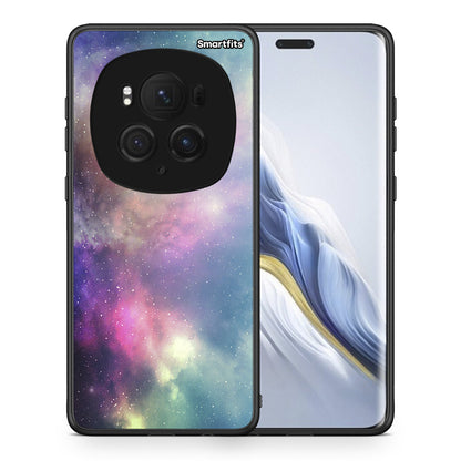 Θήκη Honor Magic6 Pro Rainbow Galaxy από τη Smartfits με σχέδιο στο πίσω μέρος και μαύρο περίβλημα | Honor Magic6 Pro Rainbow Galaxy case with colorful back and black bezels