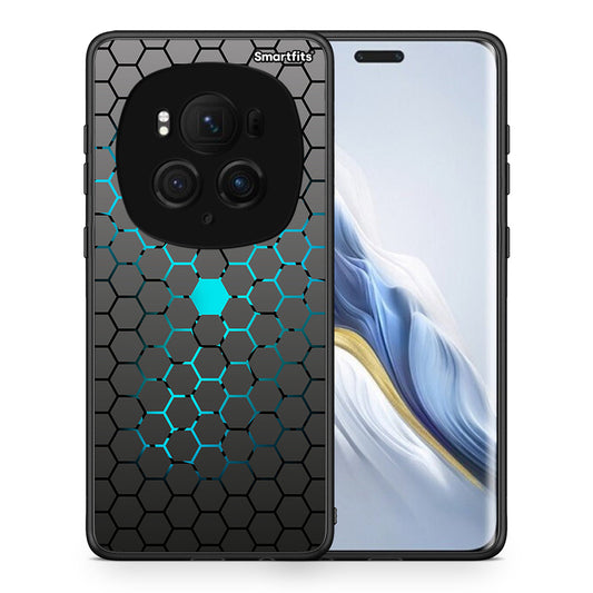 Θήκη Honor Magic6 Pro Hexagonal Geometric από τη Smartfits με σχέδιο στο πίσω μέρος και μαύρο περίβλημα | Honor Magic6 Pro Hexagonal Geometric case with colorful back and black bezels