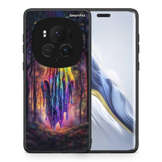 Θήκη Honor Magic6 Pro Halloween Ghost από τη Smartfits με σχέδιο στο πίσω μέρος και μαύρο περίβλημα | Honor Magic6 Pro Halloween Ghost case with colorful back and black bezels