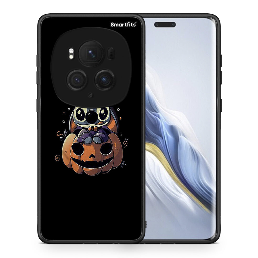 Θήκη Honor Magic6 Pro Halloween Stitch από τη Smartfits με σχέδιο στο πίσω μέρος και μαύρο περίβλημα | Honor Magic6 Pro Halloween Stitch case with colorful back and black bezels