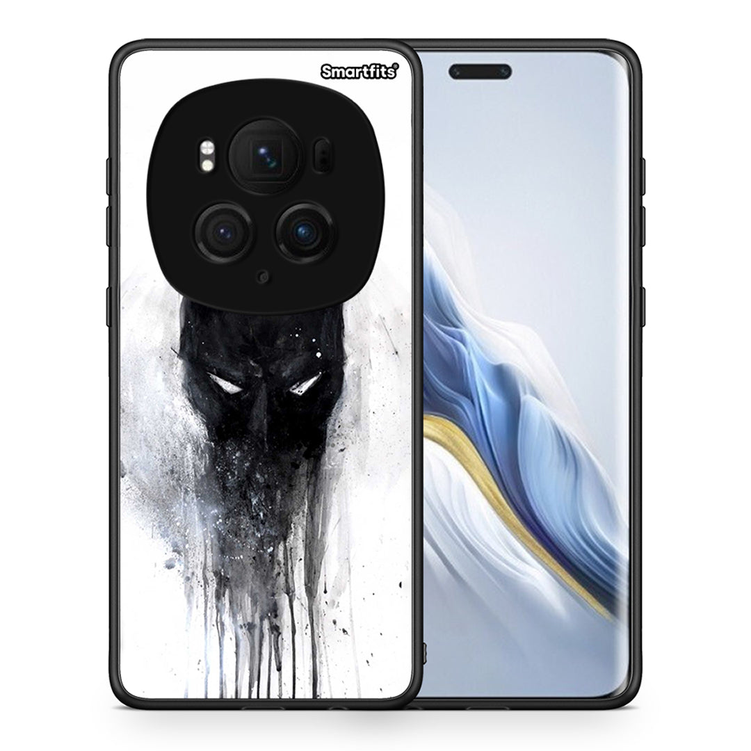 Θήκη Honor Magic6 Pro Paint Bat Hero από τη Smartfits με σχέδιο στο πίσω μέρος και μαύρο περίβλημα | Honor Magic6 Pro Paint Bat Hero case with colorful back and black bezels