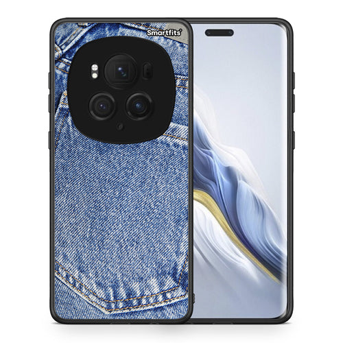 Θήκη Honor Magic6 Pro Jeans Pocket από τη Smartfits με σχέδιο στο πίσω μέρος και μαύρο περίβλημα | Honor Magic6 Pro Jeans Pocket case with colorful back and black bezels