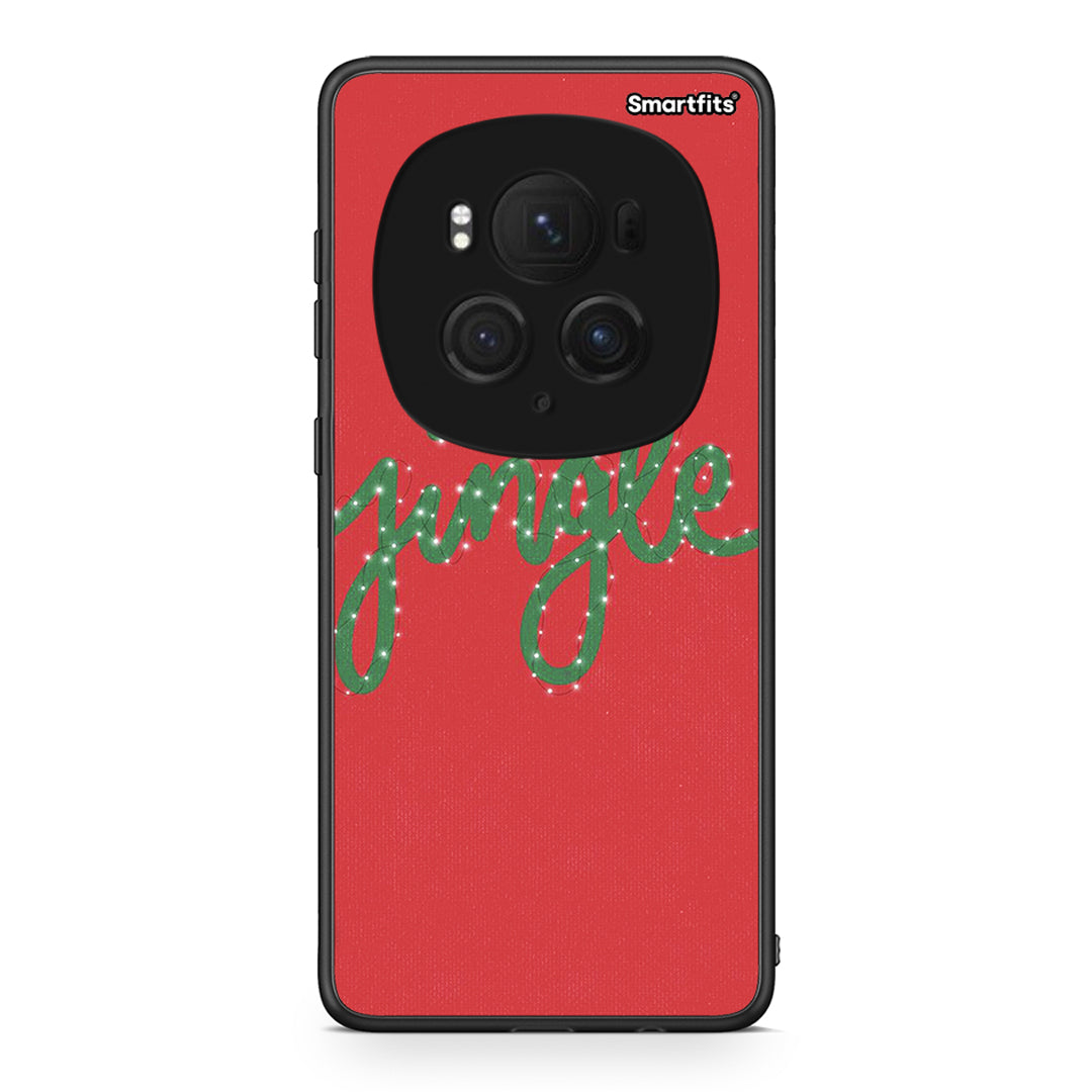 Honor Magic6 Pro Jingle Xmas θήκη από τη Smartfits με σχέδιο στο πίσω μέρος και μαύρο περίβλημα | Smartphone case with colorful back and black bezels by Smartfits