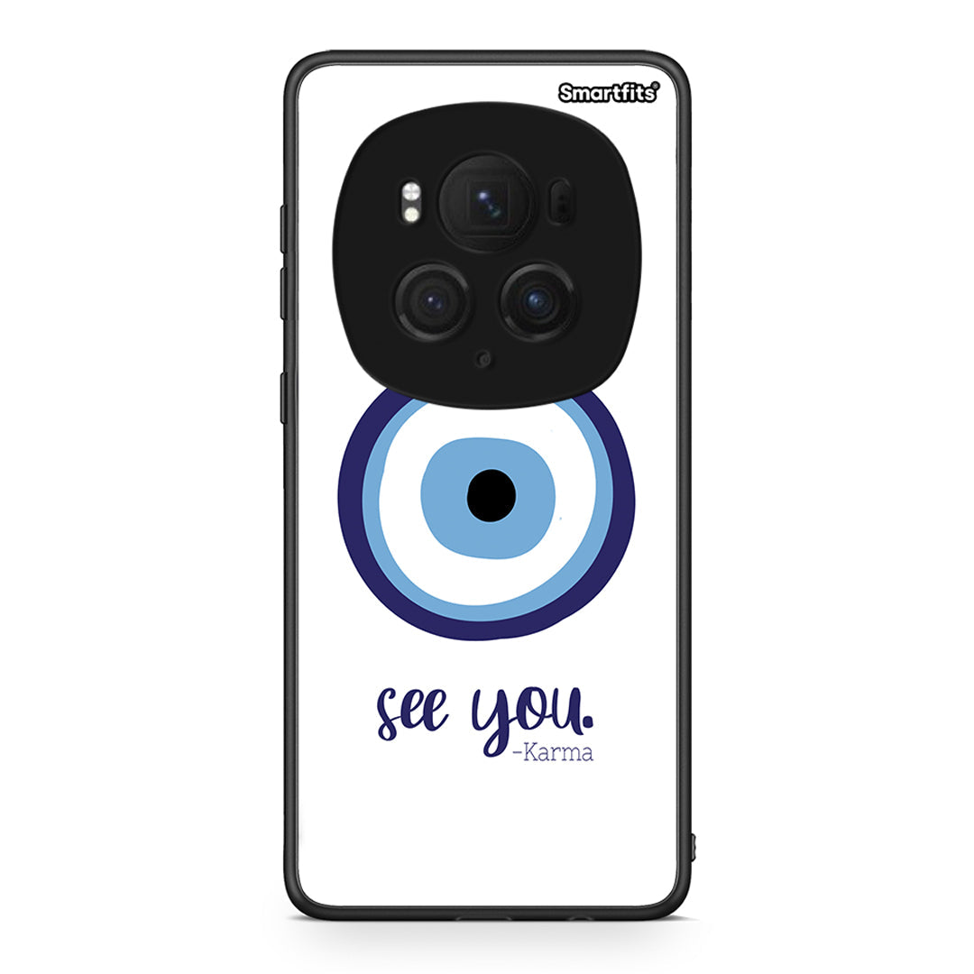 Honor Magic6 Pro Karma Says θήκη από τη Smartfits με σχέδιο στο πίσω μέρος και μαύρο περίβλημα | Smartphone case with colorful back and black bezels by Smartfits