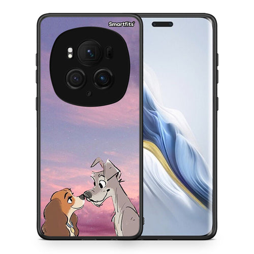 Θήκη Honor Magic6 Pro Lady And Tramp από τη Smartfits με σχέδιο στο πίσω μέρος και μαύρο περίβλημα | Honor Magic6 Pro Lady And Tramp case with colorful back and black bezels