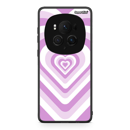 Honor Magic6 Pro Lilac Hearts θήκη από τη Smartfits με σχέδιο στο πίσω μέρος και μαύρο περίβλημα | Smartphone case with colorful back and black bezels by Smartfits
