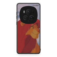 Thumbnail for Honor Magic6 Pro Lion Love 1 Θήκη Αγίου Βαλεντίνου από τη Smartfits με σχέδιο στο πίσω μέρος και μαύρο περίβλημα | Smartphone case with colorful back and black bezels by Smartfits