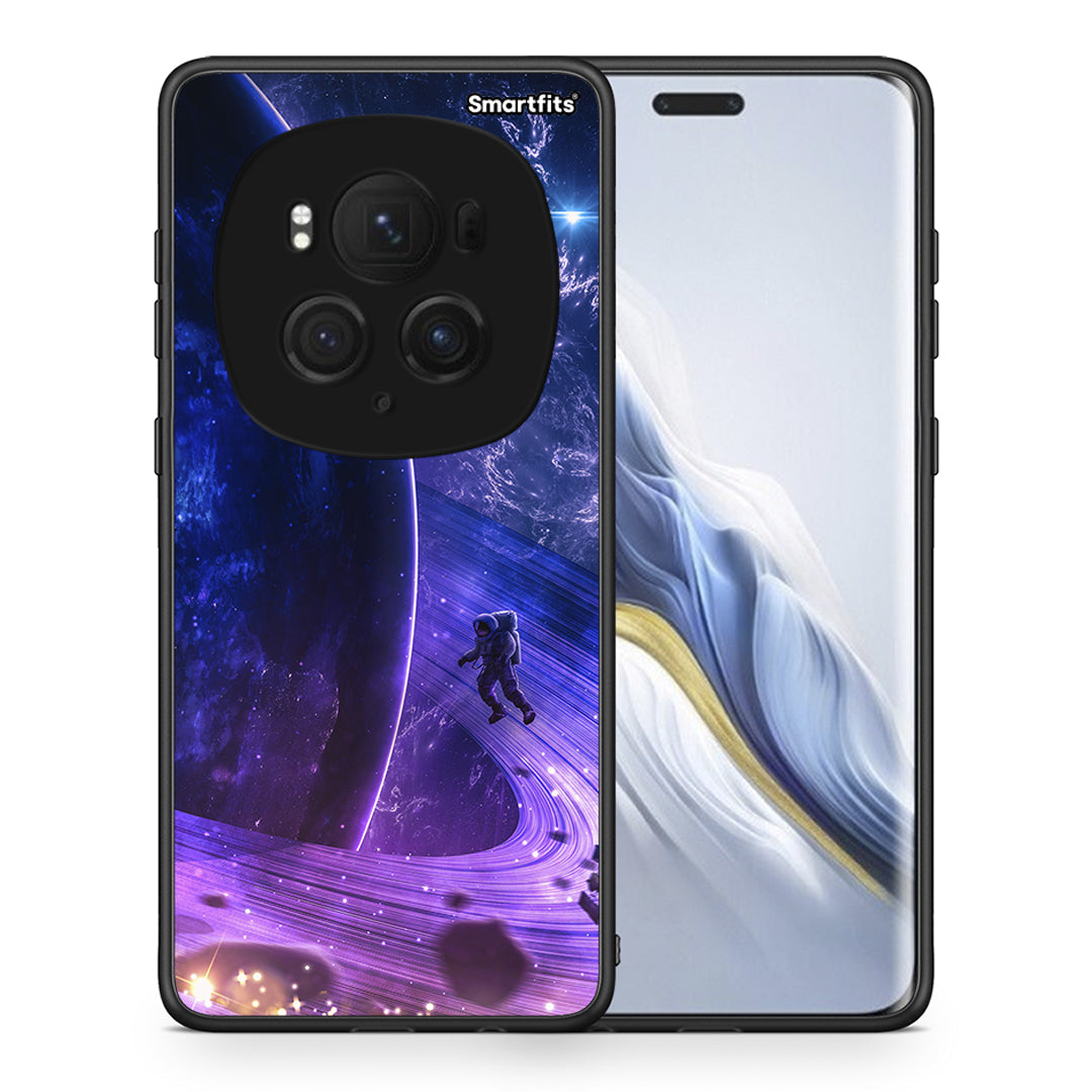 Θήκη Honor Magic6 Pro Lost Astronaut από τη Smartfits με σχέδιο στο πίσω μέρος και μαύρο περίβλημα | Honor Magic6 Pro Lost Astronaut case with colorful back and black bezels