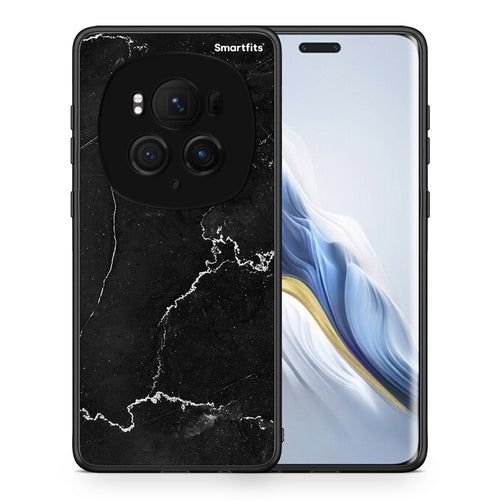 Θήκη Honor Magic6 Pro Marble Black από τη Smartfits με σχέδιο στο πίσω μέρος και μαύρο περίβλημα | Honor Magic6 Pro Marble Black case with colorful back and black bezels
