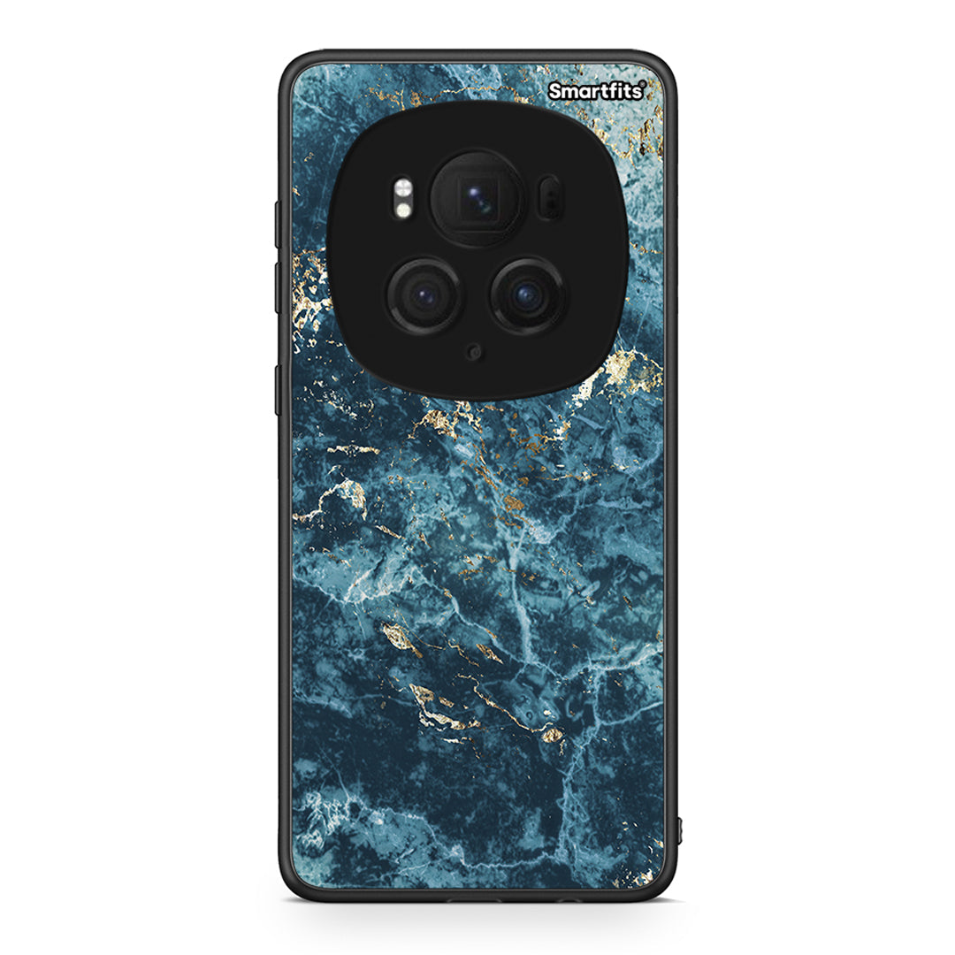 Honor Magic6 Pro Marble Blue θήκη από τη Smartfits με σχέδιο στο πίσω μέρος και μαύρο περίβλημα | Smartphone case with colorful back and black bezels by Smartfits