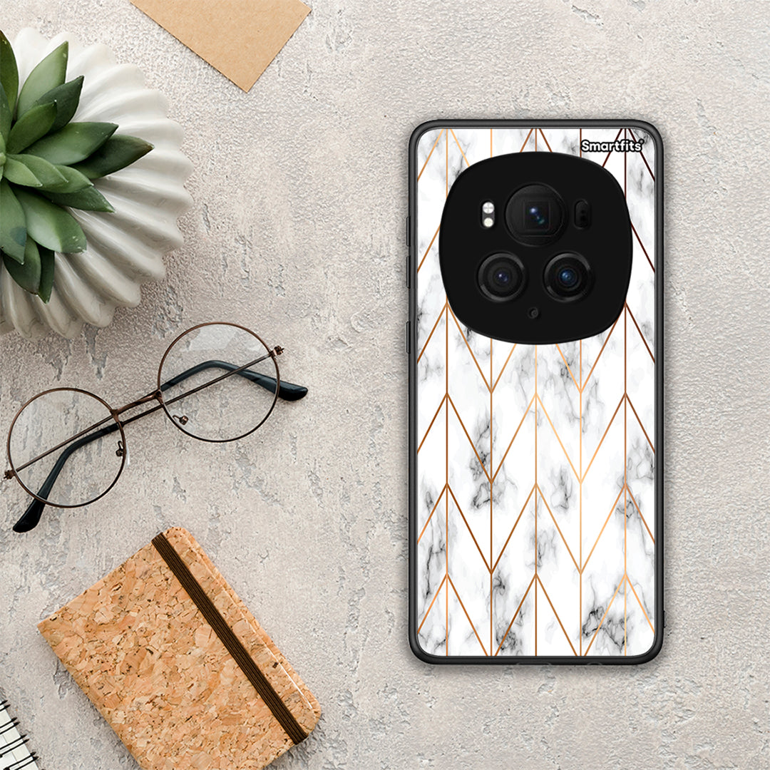 Marble Gold Geometric - Honor Magic6 Pro θήκη