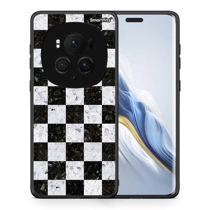 Θήκη Honor Magic6 Pro Square Geometric Marble από τη Smartfits με σχέδιο στο πίσω μέρος και μαύρο περίβλημα | Honor Magic6 Pro Square Geometric Marble case with colorful back and black bezels