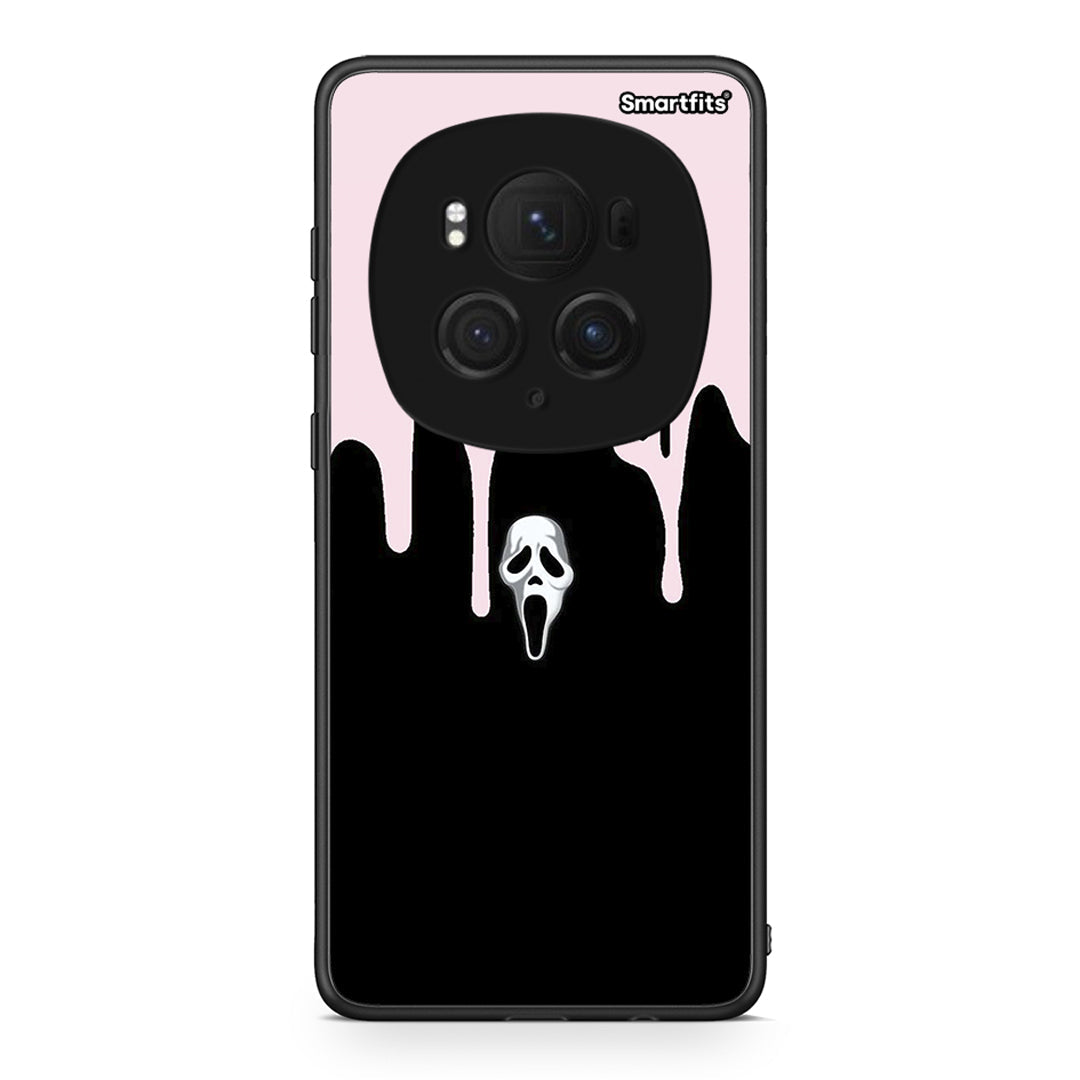 Honor Magic6 Pro Melting Halloween Mask Θήκη από τη Smartfits με σχέδιο στο πίσω μέρος και μαύρο περίβλημα | Smartphone case with colorful back and black bezels by Smartfits