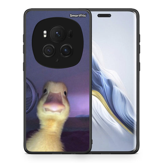 Θήκη Honor Magic6 Pro Meme Duck από τη Smartfits με σχέδιο στο πίσω μέρος και μαύρο περίβλημα | Honor Magic6 Pro Meme Duck case with colorful back and black bezels