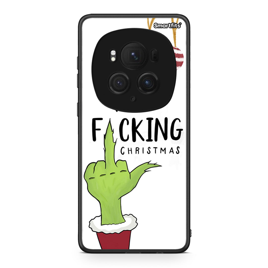 Honor Magic6 Pro Merry F Xmas θήκη από τη Smartfits με σχέδιο στο πίσω μέρος και μαύρο περίβλημα | Smartphone case with colorful back and black bezels by Smartfits