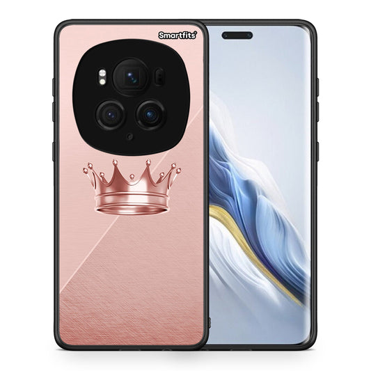 Θήκη Honor Magic6 Pro Crown Minimal από τη Smartfits με σχέδιο στο πίσω μέρος και μαύρο περίβλημα | Honor Magic6 Pro Crown Minimal case with colorful back and black bezels