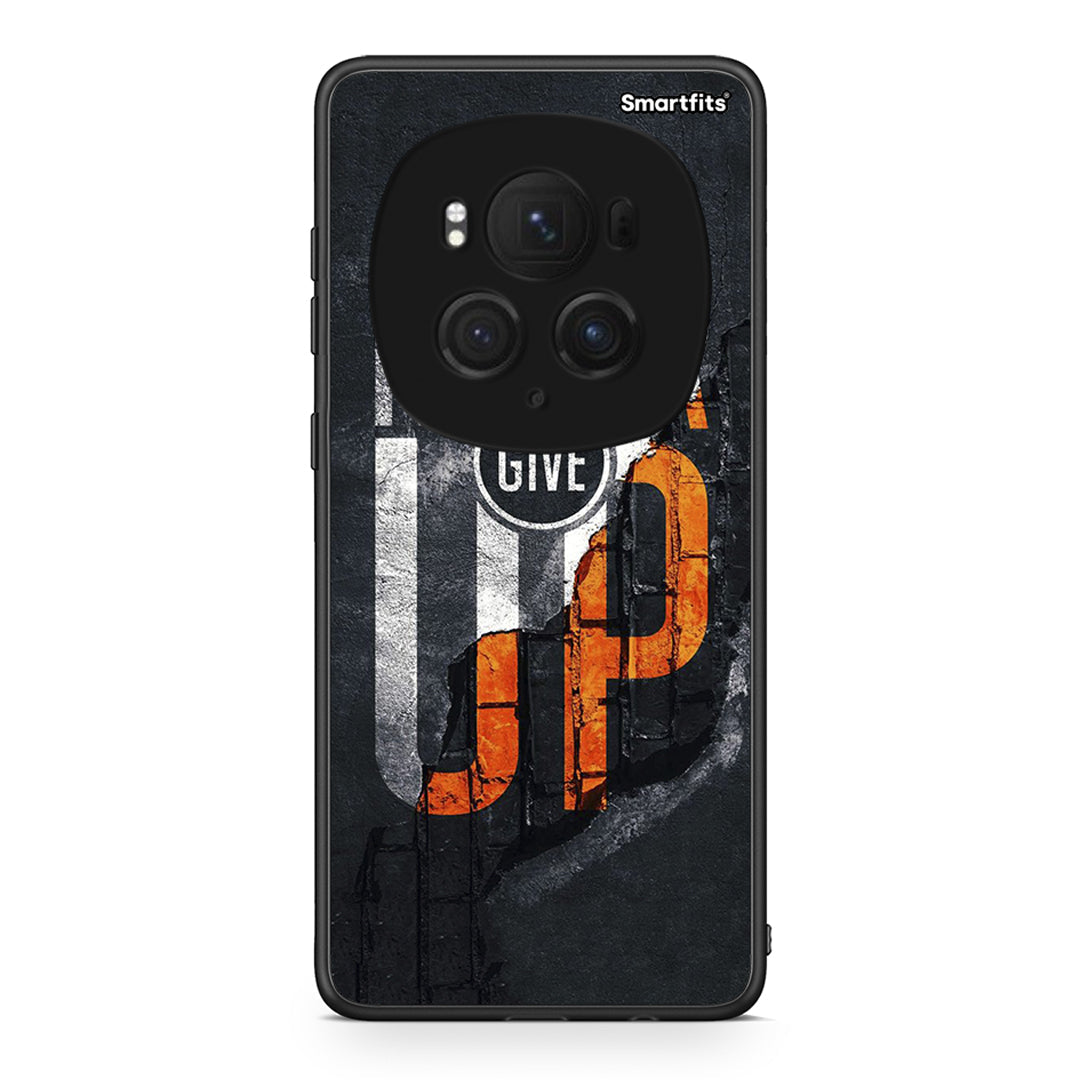 Honor Magic6 Pro Never Give Up Θήκη Αγίου Βαλεντίνου από τη Smartfits με σχέδιο στο πίσω μέρος και μαύρο περίβλημα | Smartphone case with colorful back and black bezels by Smartfits