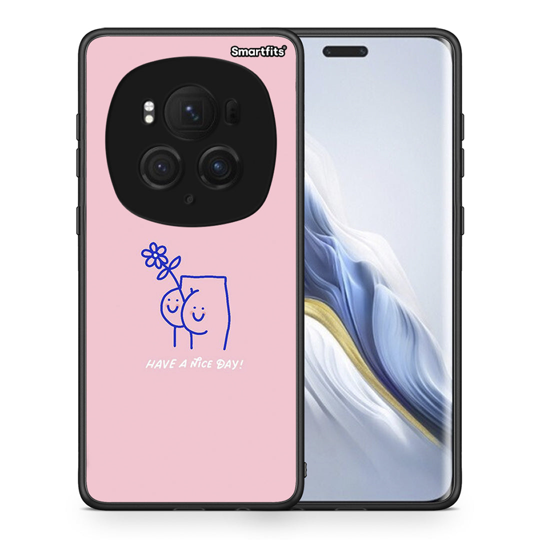 Θήκη Honor Magic6 Pro Nice Day από τη Smartfits με σχέδιο στο πίσω μέρος και μαύρο περίβλημα | Honor Magic6 Pro Nice Day case with colorful back and black bezels