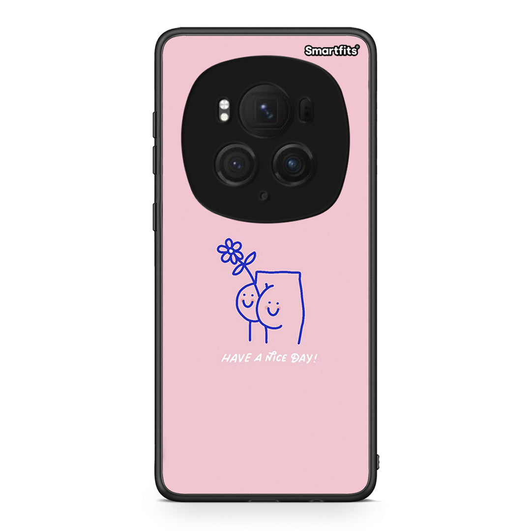 Honor Magic6 Pro Nice Day θήκη από τη Smartfits με σχέδιο στο πίσω μέρος και μαύρο περίβλημα | Smartphone case with colorful back and black bezels by Smartfits