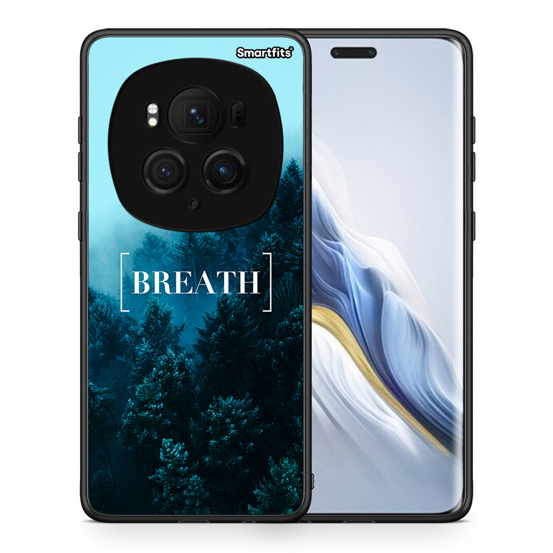 Θήκη Honor Magic6 Pro Breath Quote από τη Smartfits με σχέδιο στο πίσω μέρος και μαύρο περίβλημα | Honor Magic6 Pro Breath Quote case with colorful back and black bezels
