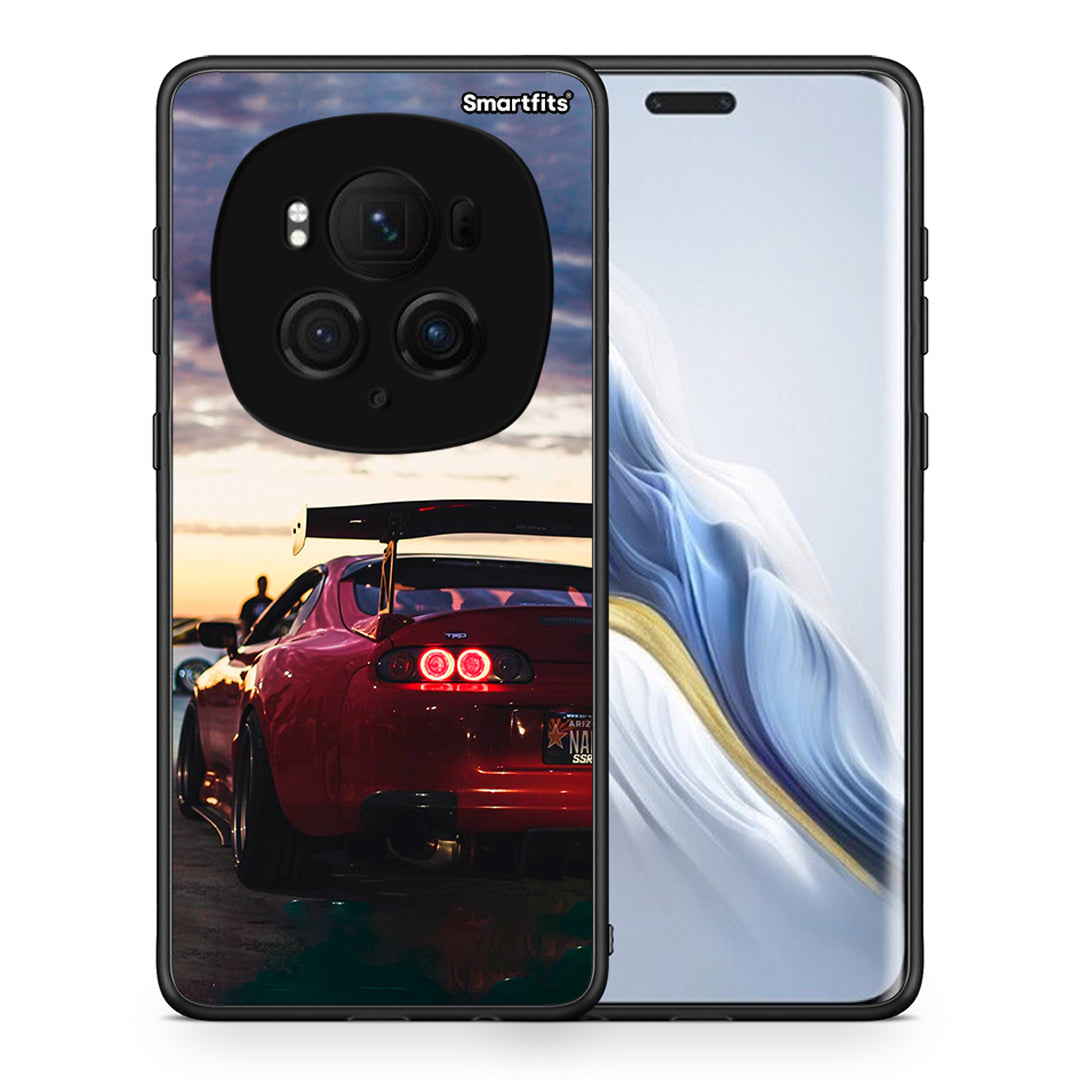 Θήκη Honor Magic6 Pro Racing Supra από τη Smartfits με σχέδιο στο πίσω μέρος και μαύρο περίβλημα | Honor Magic6 Pro Racing Supra case with colorful back and black bezels