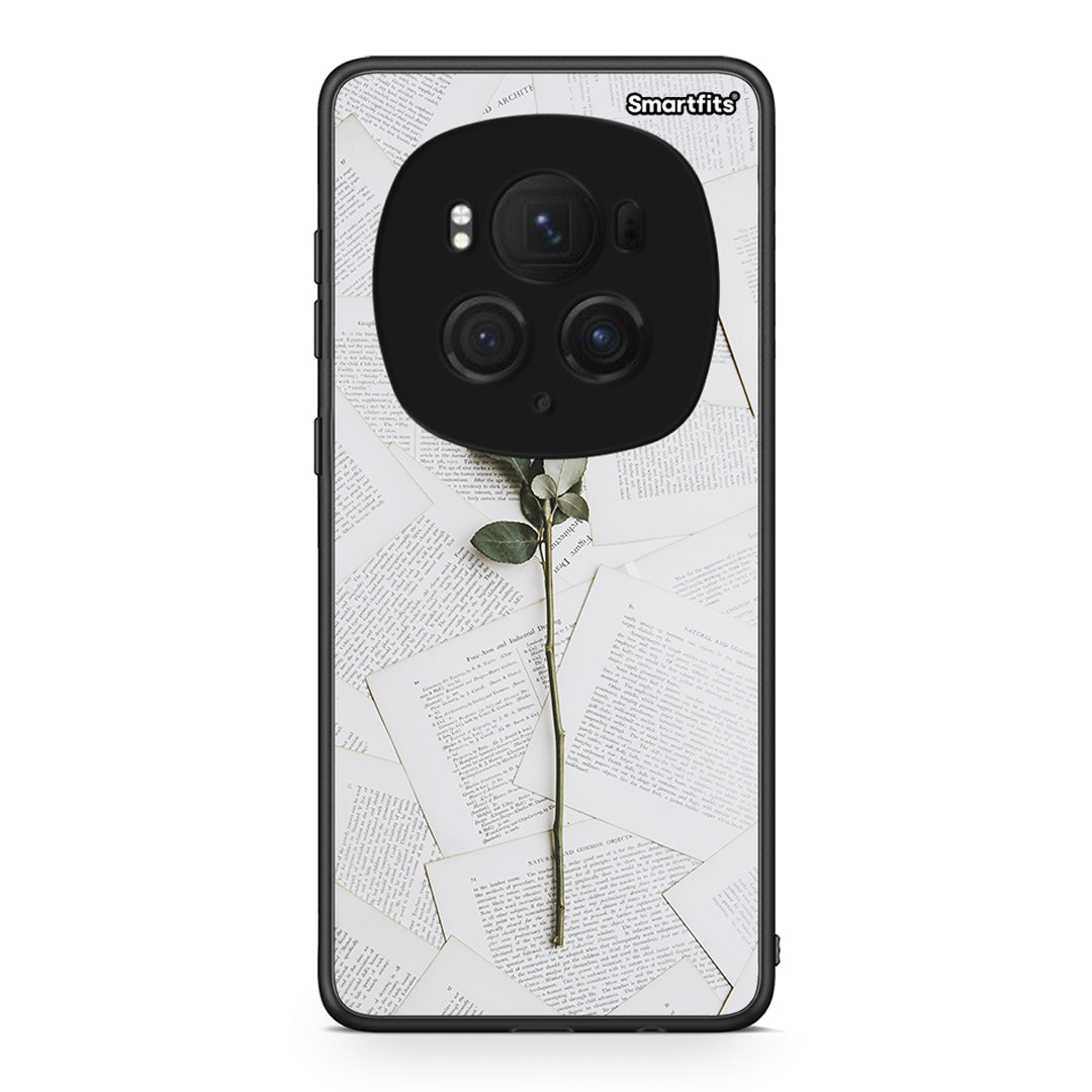 Honor Magic6 Pro Red Rose θήκη από τη Smartfits με σχέδιο στο πίσω μέρος και μαύρο περίβλημα | Smartphone case with colorful back and black bezels by Smartfits
