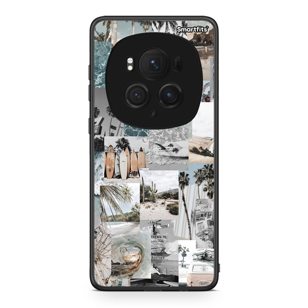 Honor Magic6 Pro Retro Beach Life Θήκη από τη Smartfits με σχέδιο στο πίσω μέρος και μαύρο περίβλημα | Smartphone case with colorful back and black bezels by Smartfits