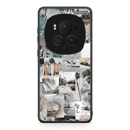 Honor Magic6 Pro Retro Beach Life Θήκη από τη Smartfits με σχέδιο στο πίσω μέρος και μαύρο περίβλημα | Smartphone case with colorful back and black bezels by Smartfits