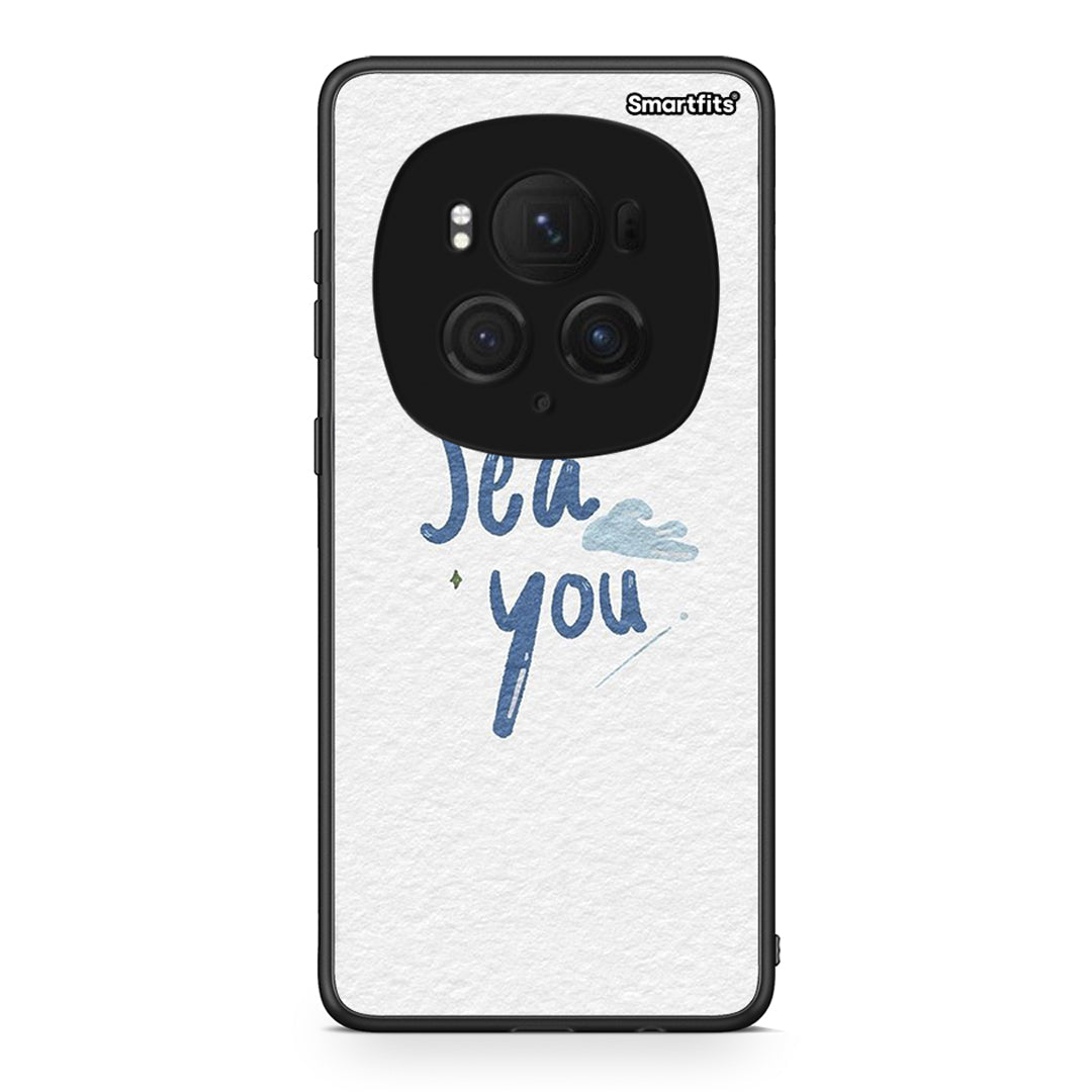 Honor Magic6 Pro Sea You Θήκη από τη Smartfits με σχέδιο στο πίσω μέρος και μαύρο περίβλημα | Smartphone case with colorful back and black bezels by Smartfits