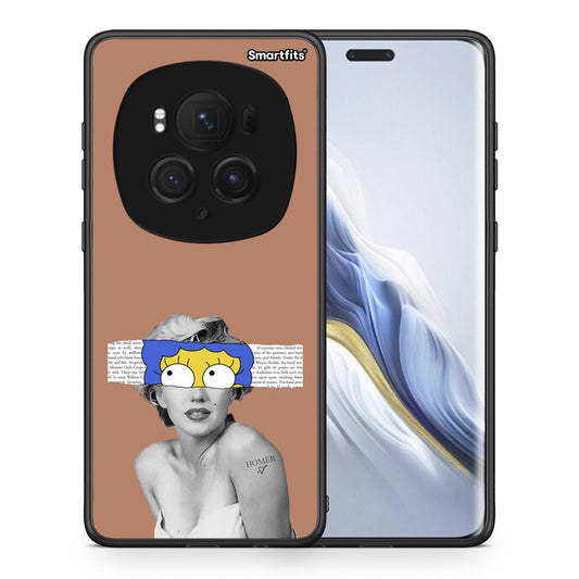 Θήκη Honor Magic6 Pro Sim Merilyn από τη Smartfits με σχέδιο στο πίσω μέρος και μαύρο περίβλημα | Honor Magic6 Pro Sim Merilyn case with colorful back and black bezels