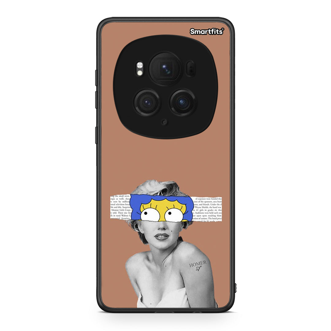 Honor Magic6 Pro Sim Merilyn θήκη από τη Smartfits με σχέδιο στο πίσω μέρος και μαύρο περίβλημα | Smartphone case with colorful back and black bezels by Smartfits