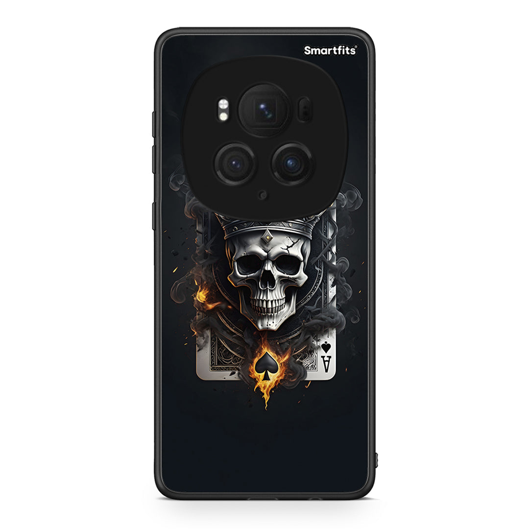 Honor Magic6 Pro Skull King Ace θήκη από τη Smartfits με σχέδιο στο πίσω μέρος και μαύρο περίβλημα | Smartphone case with colorful back and black bezels by Smartfits