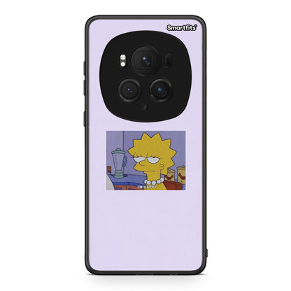 Honor Magic6 Pro So Happy θήκη από τη Smartfits με σχέδιο στο πίσω μέρος και μαύρο περίβλημα | Smartphone case with colorful back and black bezels by Smartfits