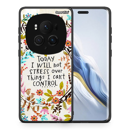 Θήκη Honor Magic6 Pro Stress Over από τη Smartfits με σχέδιο στο πίσω μέρος και μαύρο περίβλημα | Honor Magic6 Pro Stress Over case with colorful back and black bezels