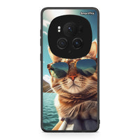 Thumbnail for Honor Magic6 Pro Summer Cat θήκη από τη Smartfits με σχέδιο στο πίσω μέρος και μαύρο περίβλημα | Smartphone case with colorful back and black bezels by Smartfits
