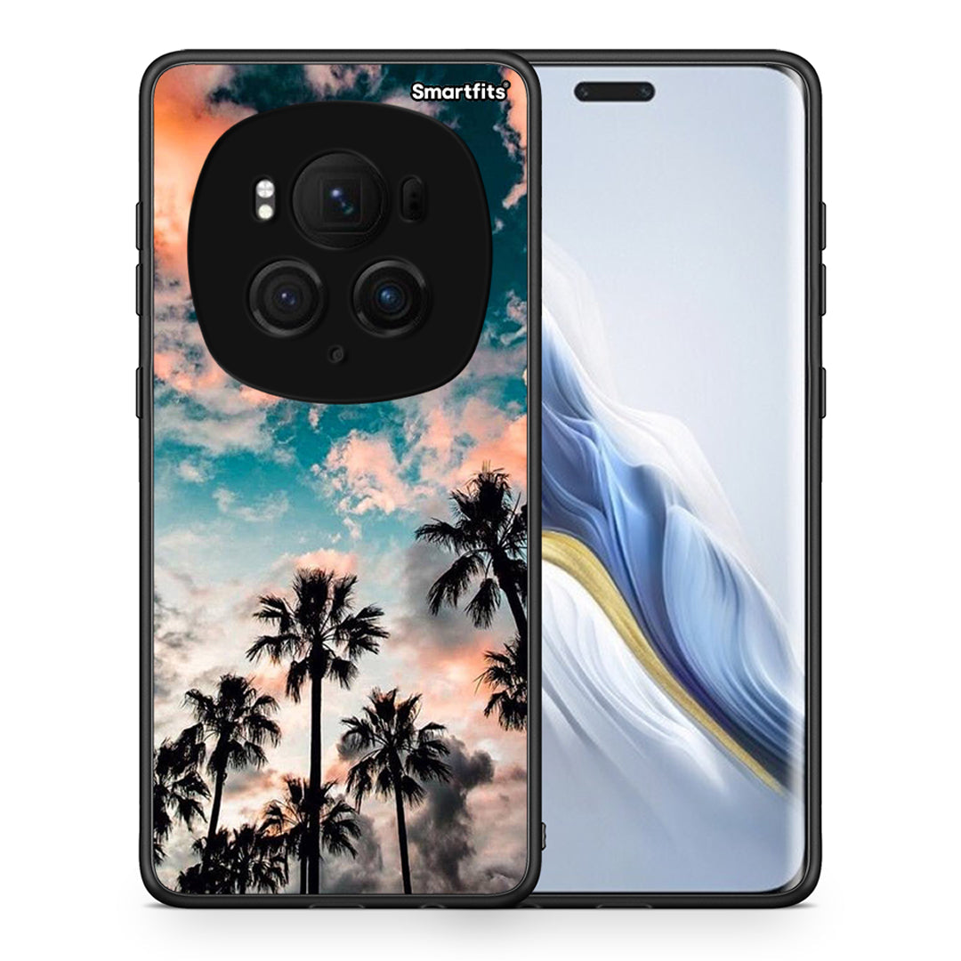 Θήκη Honor Magic6 Pro Sky Summer από τη Smartfits με σχέδιο στο πίσω μέρος και μαύρο περίβλημα | Honor Magic6 Pro Sky Summer case with colorful back and black bezels