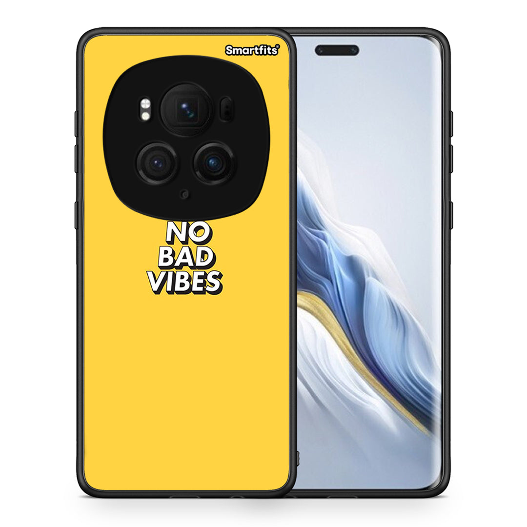 Θήκη Honor Magic6 Pro Vibes Text από τη Smartfits με σχέδιο στο πίσω μέρος και μαύρο περίβλημα | Honor Magic6 Pro Vibes Text case with colorful back and black bezels