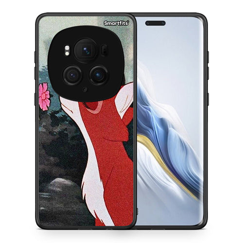 Θήκη Honor Magic6 Pro Tod And Vixey Love 2 από τη Smartfits με σχέδιο στο πίσω μέρος και μαύρο περίβλημα | Honor Magic6 Pro Tod And Vixey Love 2 case with colorful back and black bezels