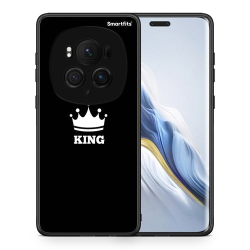 Θήκη Honor Magic6 Pro King Valentine από τη Smartfits με σχέδιο στο πίσω μέρος και μαύρο περίβλημα | Honor Magic6 Pro King Valentine case with colorful back and black bezels