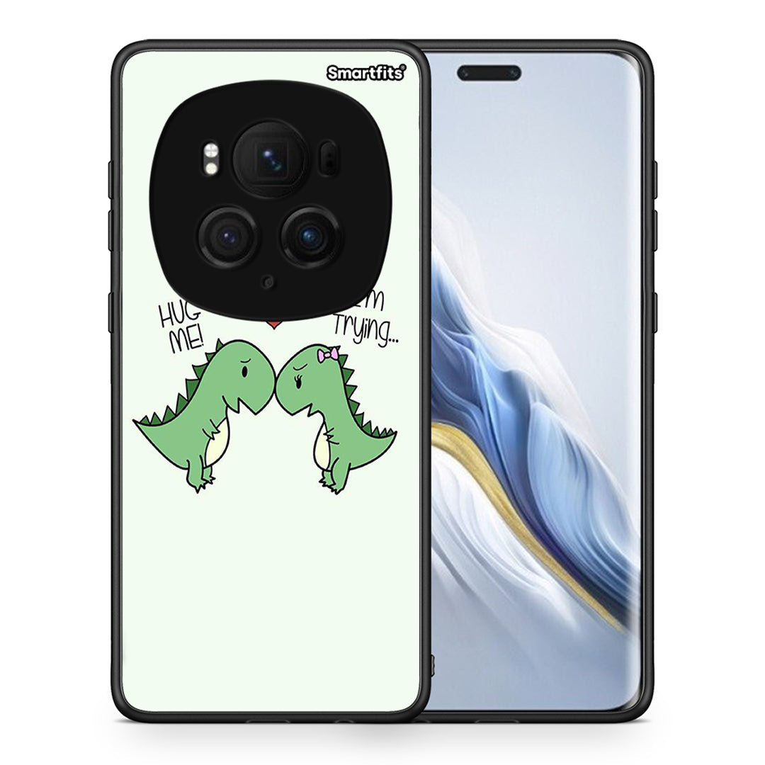 Θήκη Honor Magic6 Pro Rex Valentine από τη Smartfits με σχέδιο στο πίσω μέρος και μαύρο περίβλημα | Honor Magic6 Pro Rex Valentine case with colorful back and black bezels