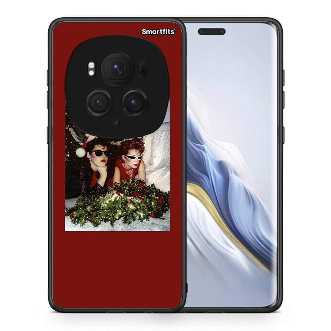 Θήκη Honor Magic6 Pro Waiting For Xmas από τη Smartfits με σχέδιο στο πίσω μέρος και μαύρο περίβλημα | Honor Magic6 Pro Waiting For Xmas case with colorful back and black bezels